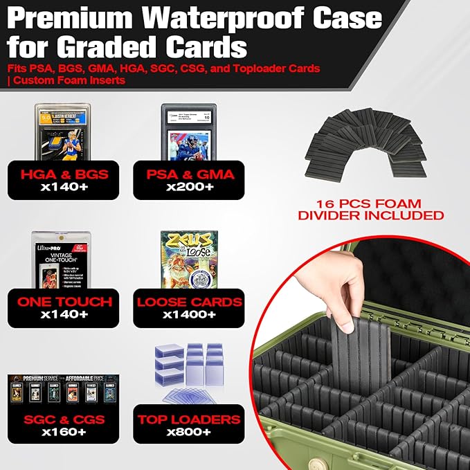 Graded Card Case Storage Box: Sports Trading Cards Holder - Image 2