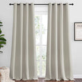 NICETOWN Natural Room Darkening Curtains 120" Long by NICETOWN