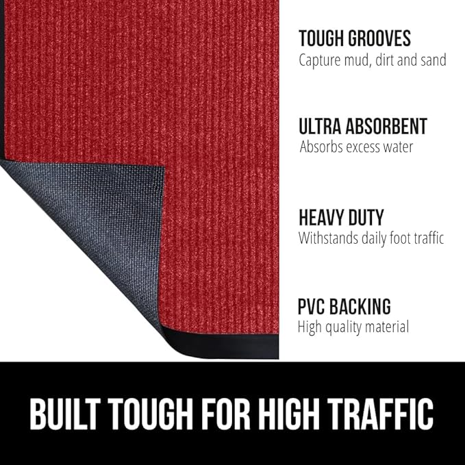 GORILLA GRIP Waterproof Traffic Guard Door Mat, Heavy Duty Entryway Mats - Image 2