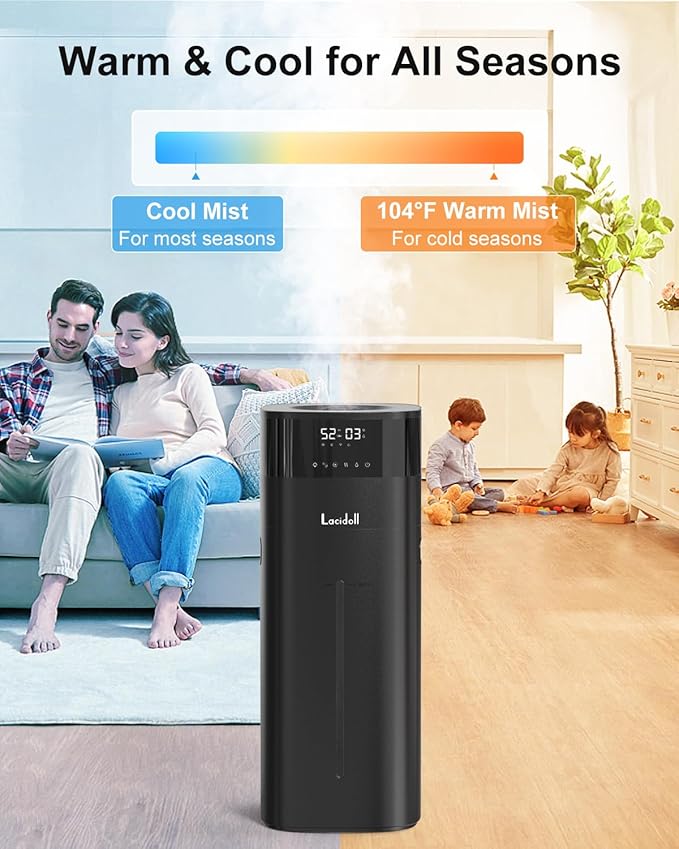 Warm and Cool Mist Humidifier Large Room, 5.3Gal/20L Humidifiers - Image 3