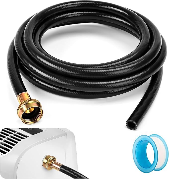 Dehumidifier Drain Hose 3/4 Inch FHT, 12 Ft, by Ucandy