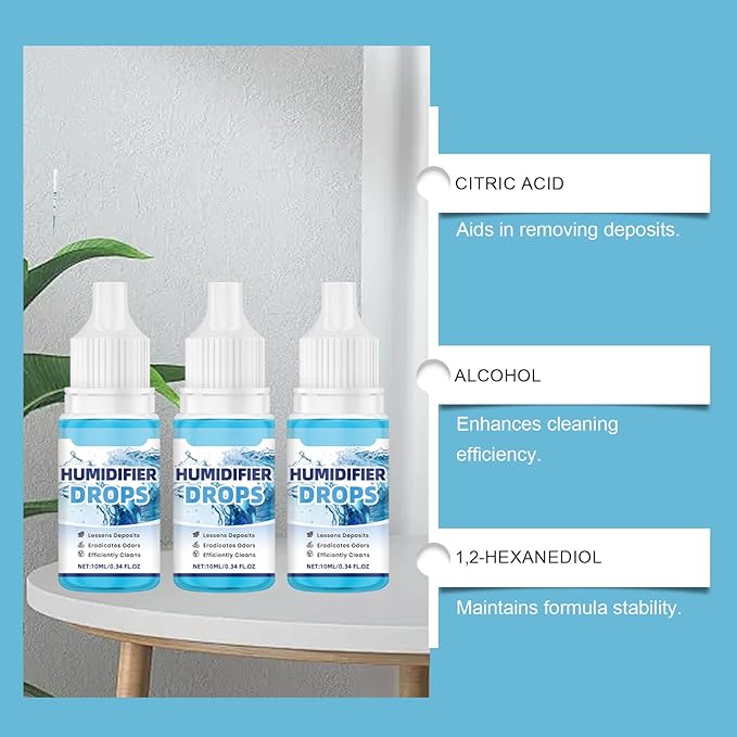 Humidifier Cleaner Drops, Slows Buildup & Scaling, Humidifier Solution - Image 4