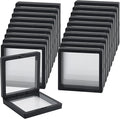 20 Pcs Black 3D Floating Display Case 4.3 x 4.3 x 0.8 inch, Nail Display Cases by Unknown