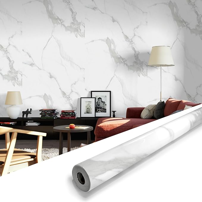 Marble Peel and Stick Waterproof Wall Paneling, Covers 38.75 Sq. Ft. by premiumqualitypeelandsticktile