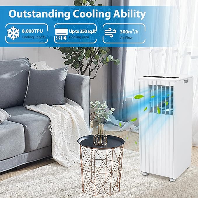 8000 BTUs Portable Air Conditioner - Image 3