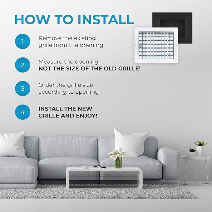 Aluminum 10 x 8 Inch Air Vent Covers - Image 6