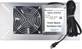 Durablow M1P 110 CFM Air-Out Stainless Steel Crawl Space Vent Fan, Foundation by Durablow