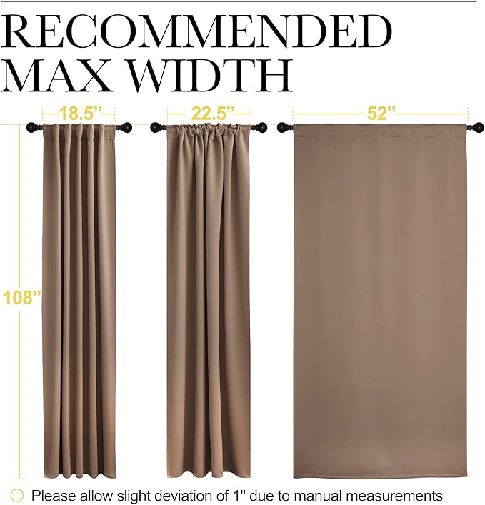 NICETOWN Blackout Curtains for Living Room - Image 7