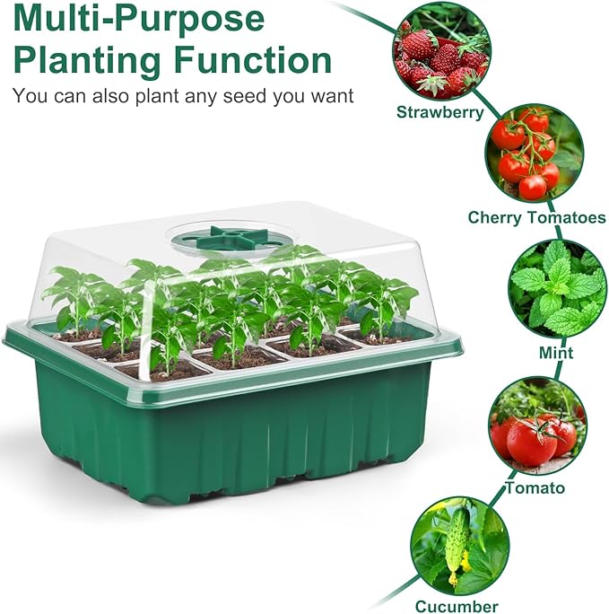 12 Pack Seed Starter Tray Seed Starter Kit - Image 6
