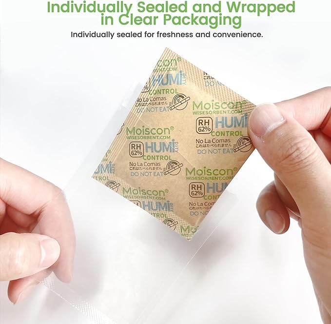 15 Pack 62% Two-Way Humidity Control Packs, 8 Gram - Image 4