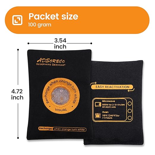 ADSorbco 100 Gram Rechargeable Desiccant Packs - Image 4