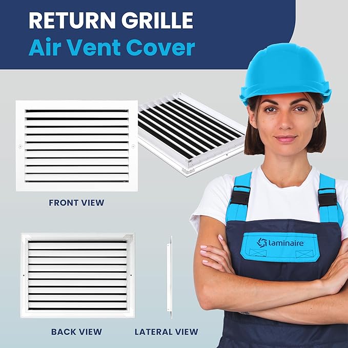 14x10 Inch Air Return Vent Cover Decorative – Premium Aluminum AC Vent Cover - Image 2