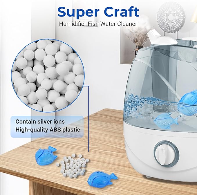 Funmit Humidifier Cleaning Fish, 6 Pack Humidifier Cleaner - Image 2