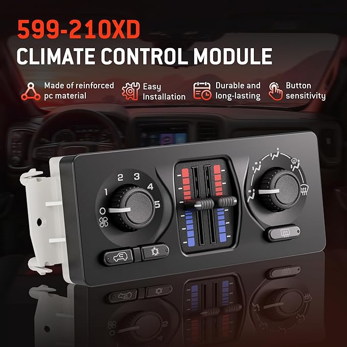 599-210XD Climate Control Module AC Control Panel Fit - Image 4