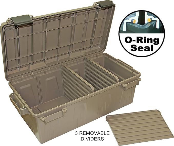 MTM ACDC30, Divided Ammo Crate Utility Box, Water- Resistant, Snap Latch - Image 3