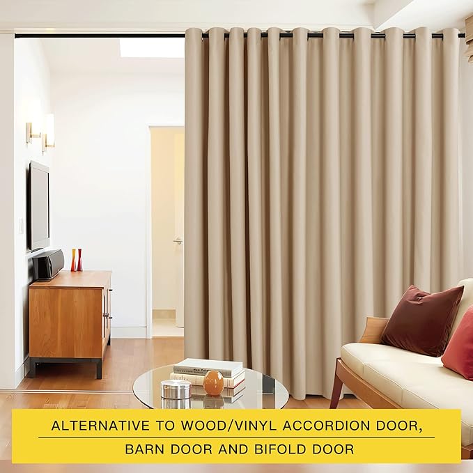 NICETOWN Room Dividers Curtains Screens Partitions, Premium Heavyweight Laundry - Image 2