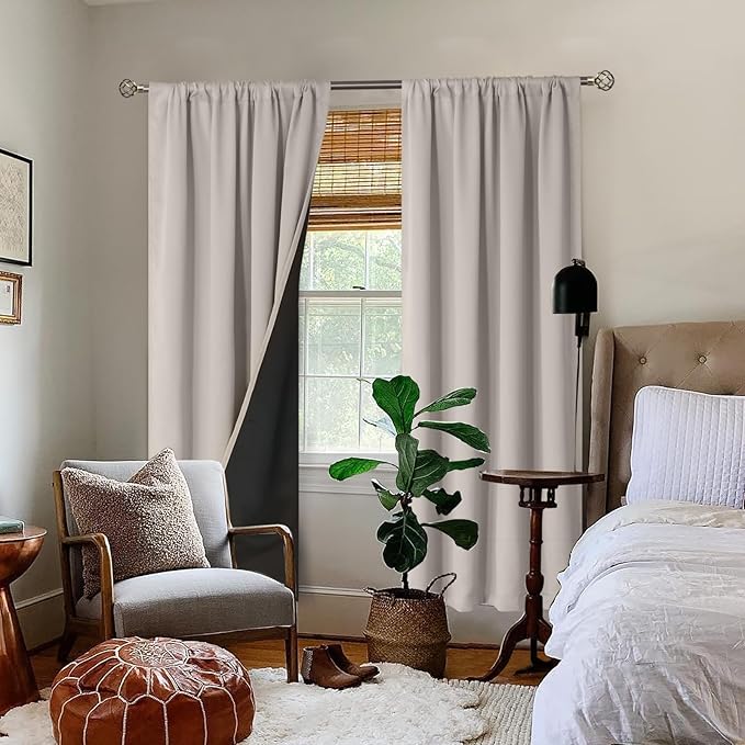 BGment Blackout Curtains for Bedroom 72 Inch Long, Thermal Insulated Full Room - Image 2