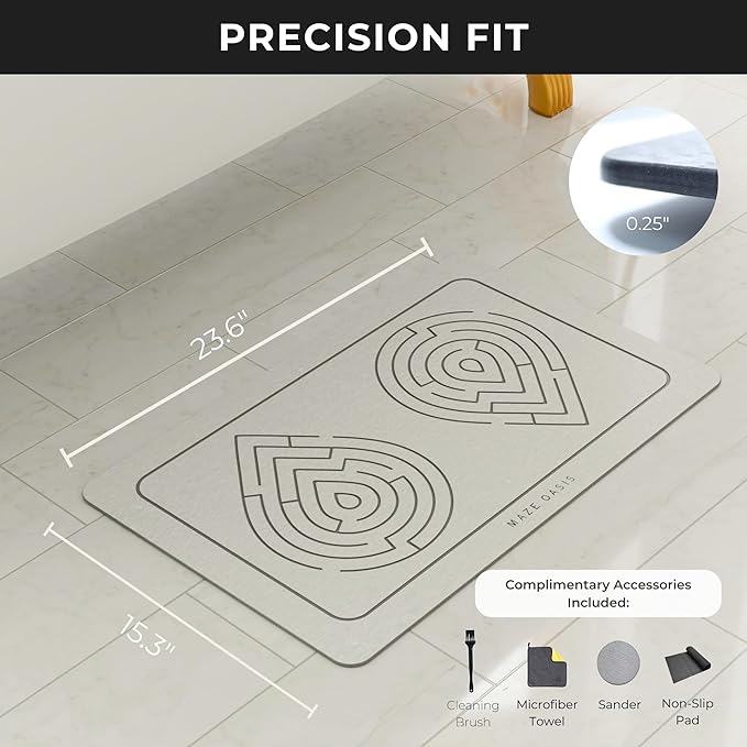 Bathroom Mat Set – Stone Bath Mats - Image 2
