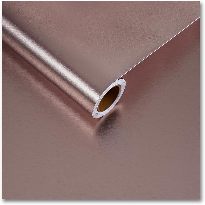 CRE8TIVE 12"x80" Rose Gold Stainless Steel Contact Paper by CRE8TIVE
