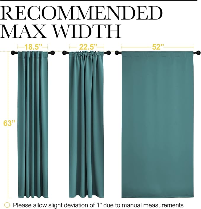 NICETOWN Bedroom Curtains Blackout Panels - Image 8