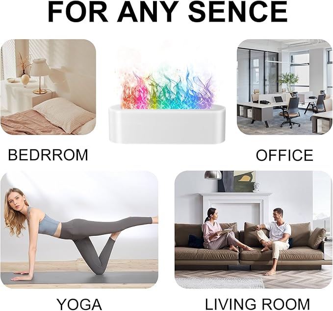Flame Air Aroma Diffuser Humidifier, Upgraded 7 Flame Colors Aromatherapy Aroma - Image 6