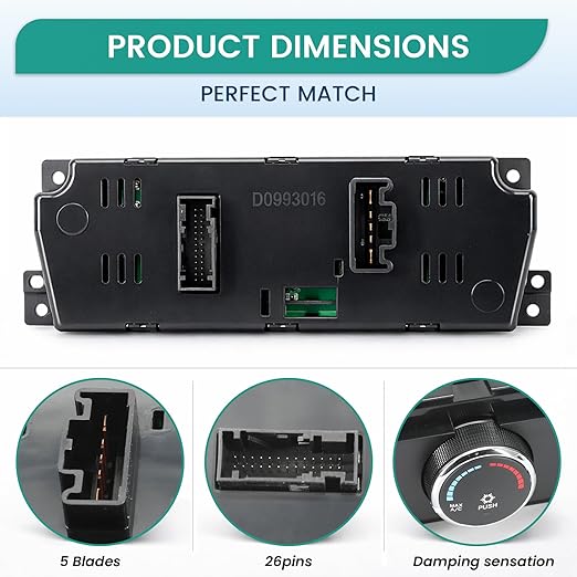 55056826AB A/C Heater Climate Control Module, Compatible - Image 3
