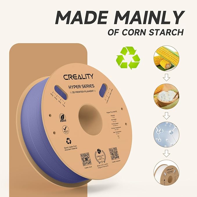 Official Creality Hyper PLA Filament 1.75mm, High Speed PLA 30-600mm/s Rapid 3D - Image 5