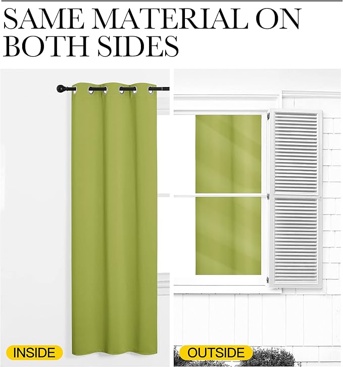 NICETOWN Blackout Curtains 50 inches Length - Image 5