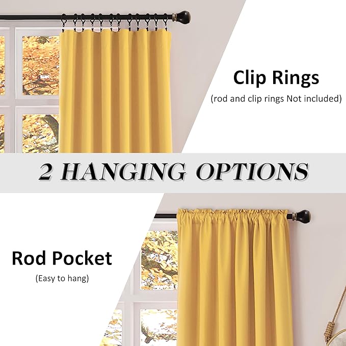 DONREN Patio Blackout Curtain Panels - Image 2