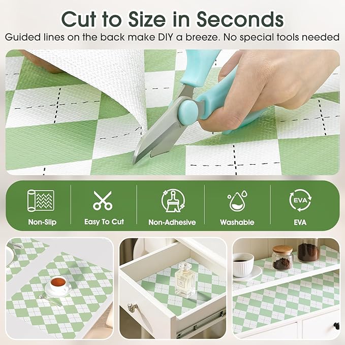 Coavas Extra Grip Thickened Shelf and Drawer Liner - Image 4