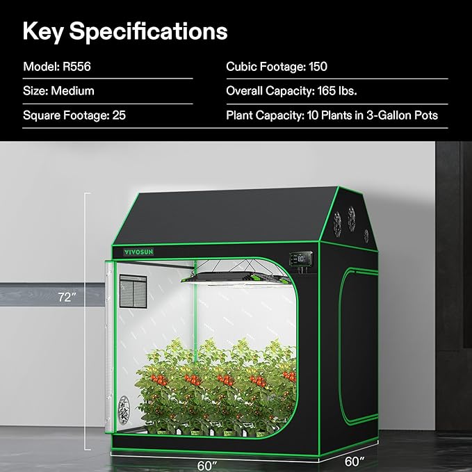 VIVOSUN R556 5x5 Grow Tent - Image 8