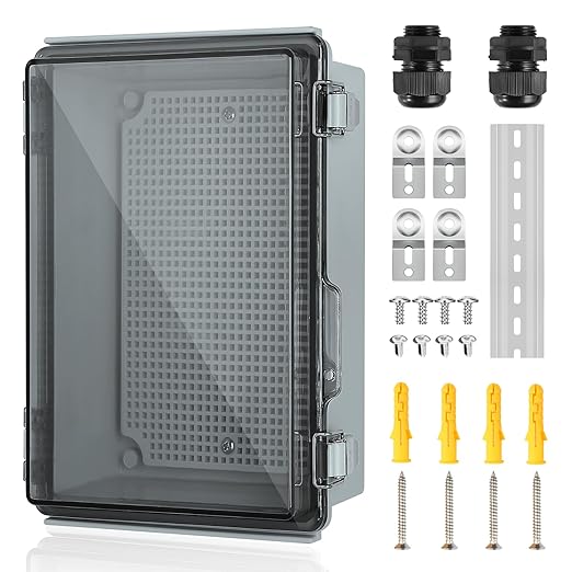 Waterproof Electrical Junction Box, IP67 ABS Plastic Junction Box Enclosure by TOTUFY