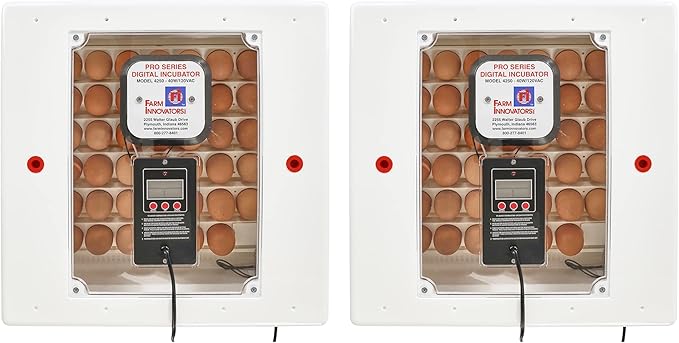 Farm Innovators 4250 Heated Digital Circulated Air Incubator w/Automatic Egg by FarmInnovatorsInc
