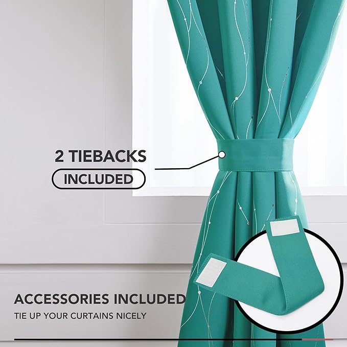 Deconovo Blackout Curtains, Thermal Insulated Soundproof Grommet Drapes - Image 4