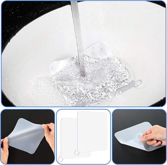 Yinkin 6 Pcs Drain Covers to Keep Bugs Out Silicone Shower Floor Tub Stoppers - Image 4