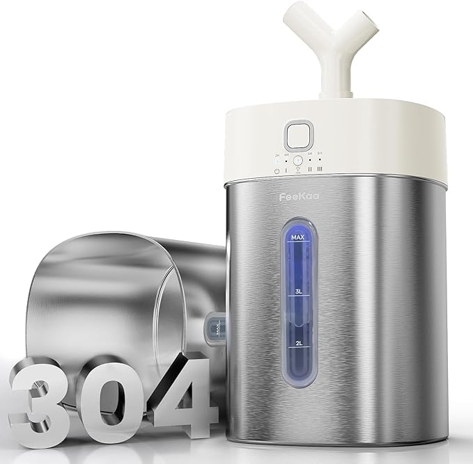 Feekaa Stainless Steel Humidifier, Easy Clean Dishwasher Safe, 4L/1Gal Cool by Smallappliancesbigchange