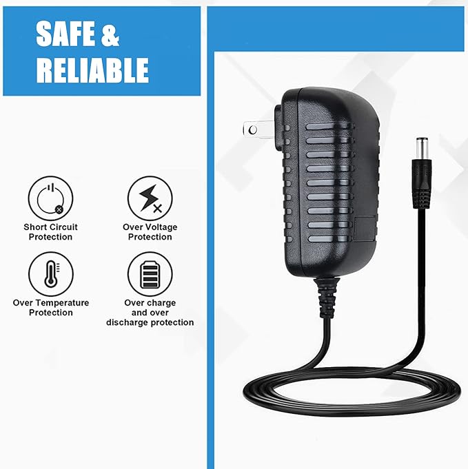 SLLEA AC Adapter Replacement for Dickson:R157 12V Temp/Humidity Data Logger - Image 2