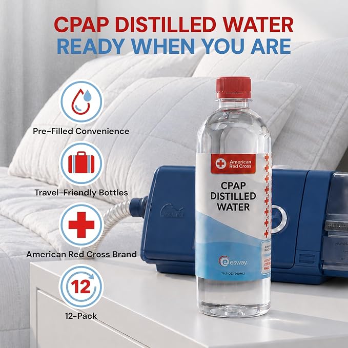 Resway American Red Cross CPAP Distilled Water Travel Bottles - Image 2
