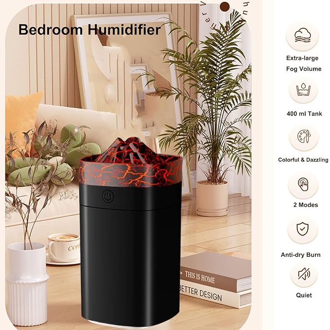 FULLBELL Cool Mist Humidifier, 10-20 Hours Runtime, 7 Color Lights, 2 Modes - Image 3