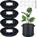 4 Pack 14'' Self-Watering Fabric Pot Base by POILKMNI