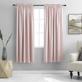 DONREN Blush Pink Curtains 72 Inch Length by DONREN