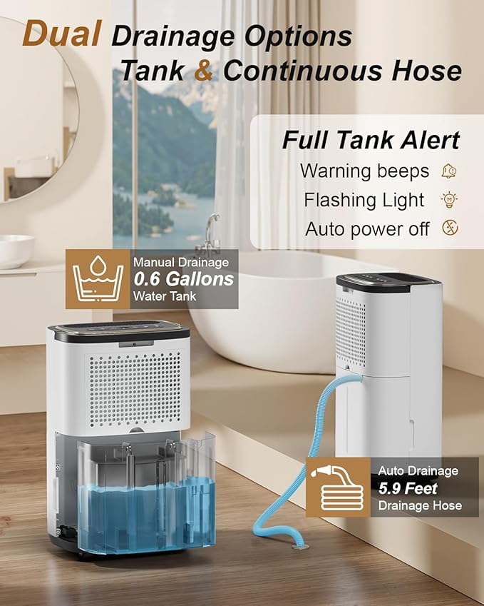 3000 Sq. Ft. Dehumidifier for Basement, 30 Pint Quiet Dehumidifiers for Home - Image 6