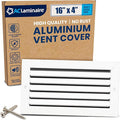 16x4 Inch Air Return Vent Cover Decorative – Premium Aluminum AC Vent Cover by LAMINAIRE