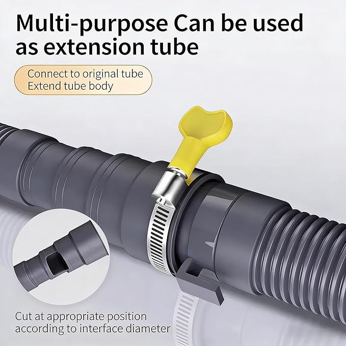 Universal Washing Machine Drain Hose Kit, 10FT Extra Long - Image 3