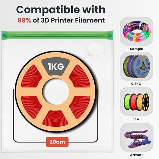 3D Printer Filament Storage Bags Vacuum Storage Bags Kit 3D Printer Accessories - Image 8