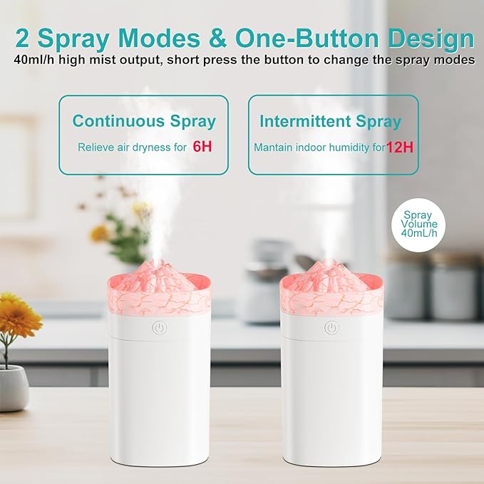400ml Small Humidifier, Portable Mini Humidifier - Image 3