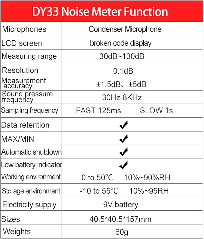 High Precisions Sound Leveling Meter Decibel Noise Tester Digital Noise Meter - Image 3