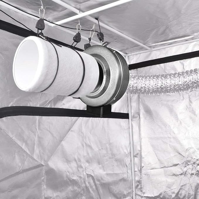 iPower 6 Inch 442 CFM Inline Fan Filter 25 Feet Ducting Combo - Image 9