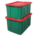 HOMZ 2-Pack Durabilt, Heavy Duty Plastic Storage Bins by Homz