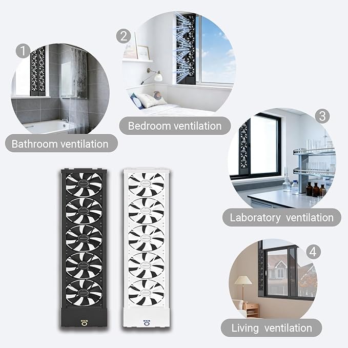 Retractable Window exhaust fan No need to drill holesembed ded installation - Image 7